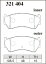 DIXCEL ディクセル ブレーキパッド EC エクストラクルーズ フロント用 ファミリアワゴン BWFY10 BWEY10 H8.5〜H11.4 車台No.508001〜