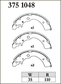 DIXCEL ディクセル ブレーキシュー RGMタイプ リア用 シビック EU3 00/09〜05/09 X/ALMAS・X ※沖縄・離島・同梱時は送料別途