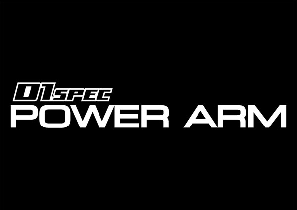 D-MAX D1スペック POWER ARMステッカー ホワイト