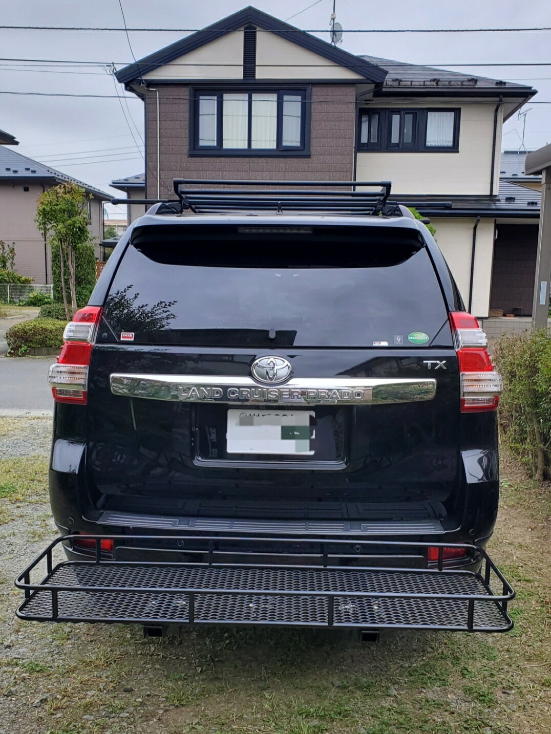 DMD ヒッチメンバー2本出し(背面キャリア) E級 ランドクルーザープラド GDJ150W GDJ151W TRJ150W モデリスタバンパー 中期/後期