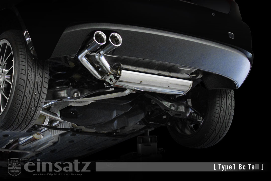 einsatz マフラー s-622 Type1 Tail ブラッククローム AUDI A3 スポーツバック DBA-8VCXS 1.4_ターボ CXS FF 13/9〜 7AT [1.4TFSI / 30TFSI] 個人宅配送不可 北海道・沖縄・離島は要確認