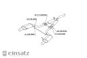 einsatz マフラー s-622 Type2 Tail チタンフェイス AUDI A4 アバント GF,GH-8EAMBF 1.8_ターボ AMB 4WD 02/2〜05/2 5AT [1.8T クワトロ] 個人宅配送不可 北海道・沖縄・離島は要確認