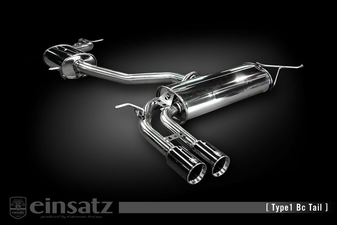 einsatz マフラー s-622 Type1 Tail ブラッククローム AUDI A3 スポーツバック DBA-8PCAX 1.4_ターボ CAX FF 10/3〜13/9 7AT [1.4TFSI] 個人宅配送不可 北海道・沖縄・離島は要確認
