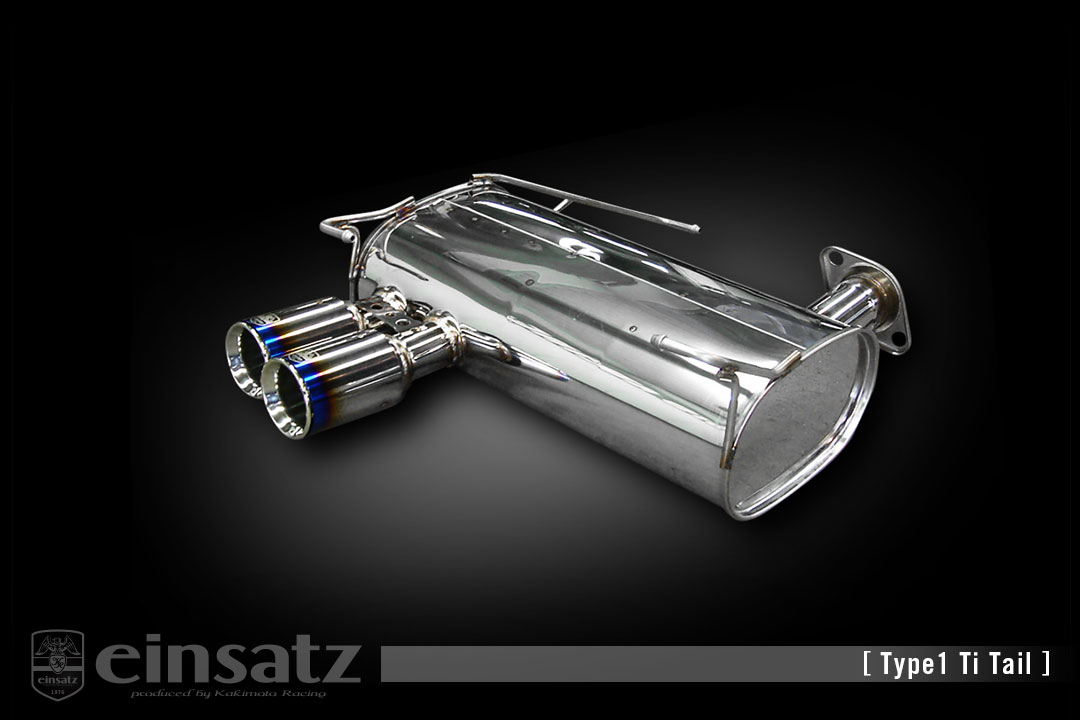 einsatz マフラー s-622 Type1 Tail チタンフェイス BMW 3シリーズ クーペ（E92） ABA-WA20 2.0_NA N46B20B FR 07/5〜10/3 6AT [320i クーペ] 個人宅配送不可 北海道・沖縄・離島は要確認