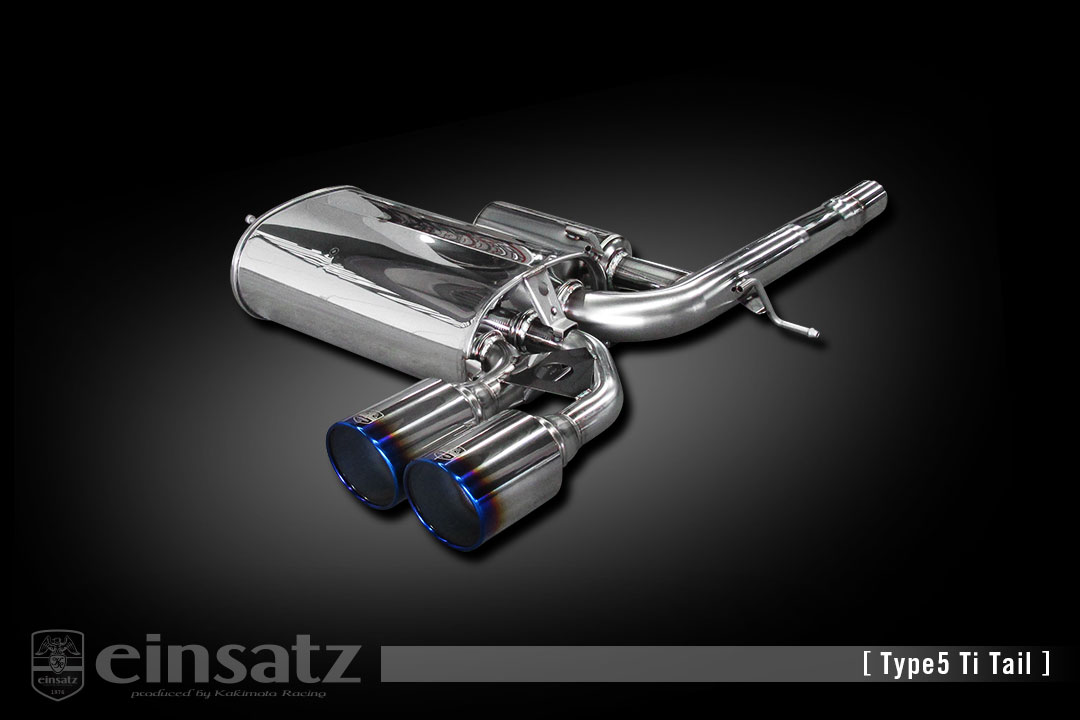 einsatz マフラー s-622 Type5 Tail チタンフェイス BMW MINI 3ドア（F56） DBA-XM20 2.0_ターボ B48A20A FF 14/4〜 6AT/6MT [クーパーS] 個人宅配送不可 北海道・沖縄・離島は要確認