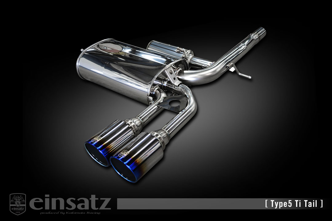 einsatz マフラー s-622 Type5 Tail ブラッククローム BMW MINI 5ドア（F55） DBA-XS20 2.0_ターボ B48A20A FF 14/10〜 6AT [クーパーS (5ドア)] 個人宅配送不可 北海道・沖縄・離島は要確認