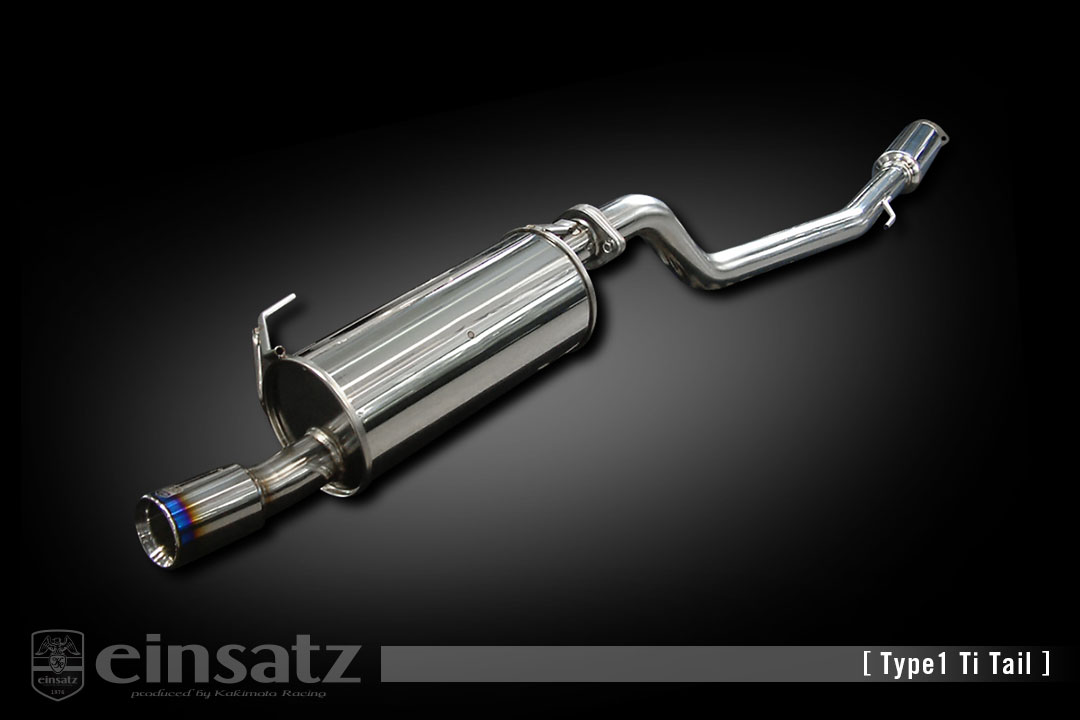 einsatz マフラー s-622 Type1 Tail チタンフェイス RENAULT ルーテシア GF-BF4 2.0_NA F4 FF 02/3～04/4 5MT [RS2.0] 個人宅配送不可 北海道・沖縄・離島は要確認