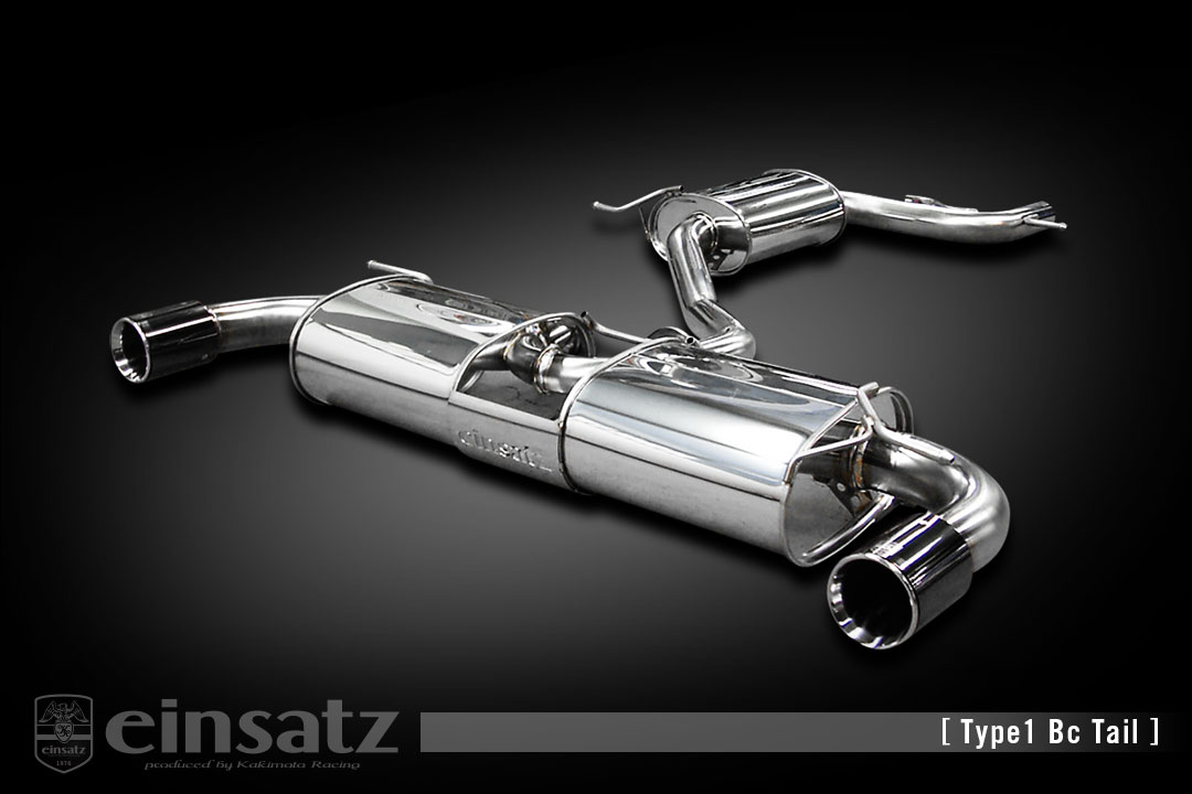 einsatz マフラー s-622 Type1 Tail ブラッククローム VOLKS WAGEN ゴルフVI ABA-1KCCZ 2.0_ターボ CCZ FF 09/9〜10/3 6AT [GTI] 個人宅配送不可 北海道・沖縄・離島は要確認