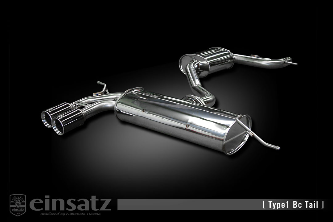 einsatz マフラー s-622 Type1 Tail ブラッククローム VOLKS WAGEN シロッコ ABA,DBA-13CAV 1.4_ターボ＋スーパーチャージャー CAV FF 10/4〜14/3 7AT [TSI / Rライン] 個人宅配送不可 北海道・沖縄・離島は要確認