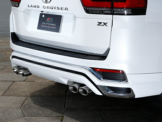 ELFORD エルフォード スプリット4本出しマフラー タイプW (オーバルタイプ) ランドクルーザー300 3DA-FJA300W 3.3Lディーゼル 全グレ...