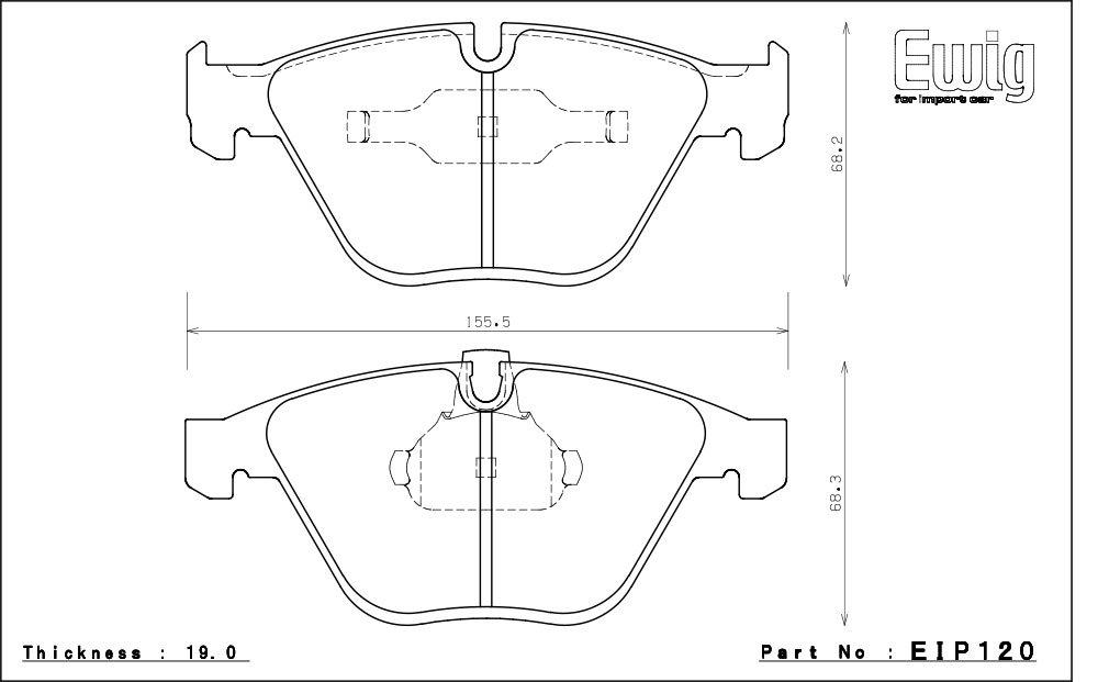 ENDLESS エンドレス ブレーキパッド Ewig CC43(N35S) 前後セット BMW M3 E92 4.0 クーペ WD40 07/9〜 2