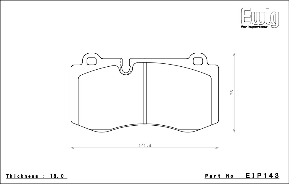 ENDLESS エンドレス ブレーキパッド Ewig MX72 フロント用 メルセデスベンツ R230 SL350 AMG スポーツパッケージ 230458 08/5〜12/2