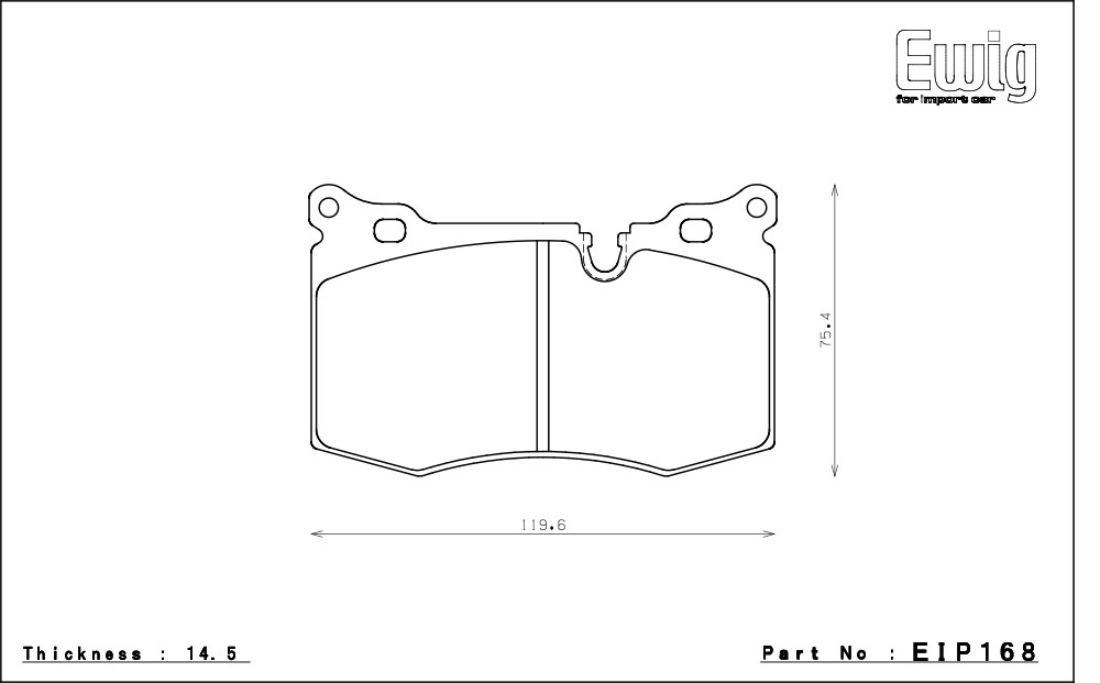 ENDLESS エンドレス ブレーキパッド Ewig MX72 PLUS フロント用 BMW ミニ R55 ジョン・クーパー・ワークス クラブマン MMJCW 09/6〜 F:4POT