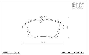 [ENDLESS] エンドレス ブレーキパッド タイプR フロント用 メルセデスベンツ W169 A200 ターボ 169034 05/11〜
