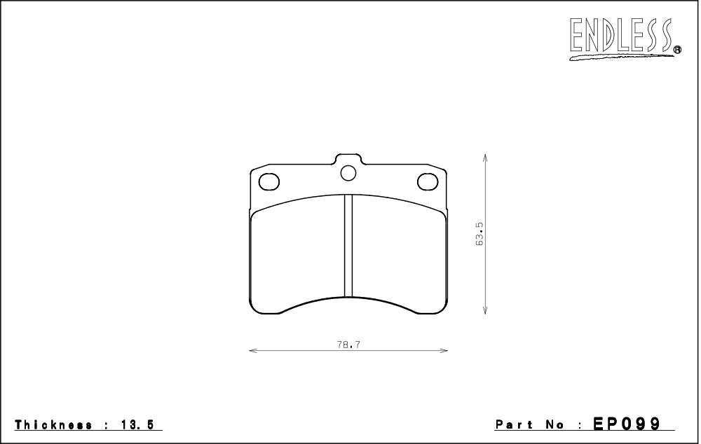 ENDLESS エンドレス ブレーキパッド SSS フロント用 ミラ L500S L500V H6/8〜H10/10 T#系 スミトモキャリパー 送料(税別):本州・北海道は無料 沖縄・離島は1000円