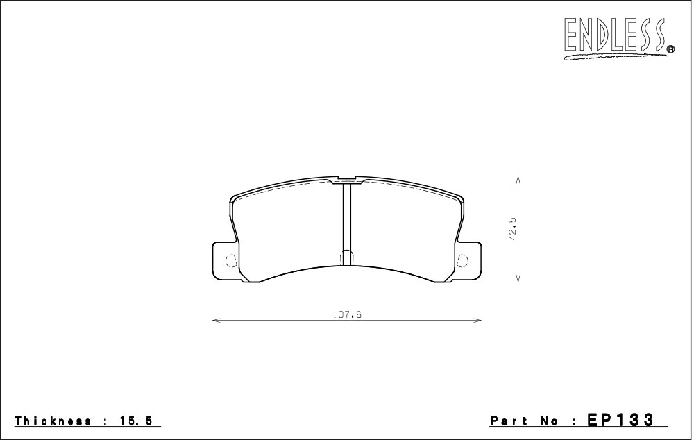 ENDLESS エンドレス ブレーキパッド SSY リア用 カローラレビン/スプリンタートレノ AE101 AE111 H3/6〜H12/8 スーパーストラットサスペンション