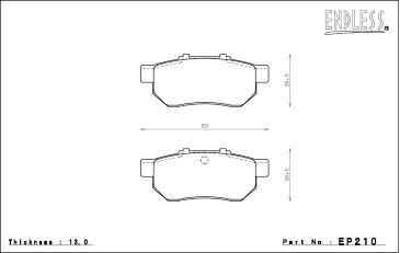 [ENDLESS] エンドレス ブレーキパッド CC-Rg リア用 インテグラ DA5 DA7 H1/4〜H5/6 1.6L 4輪ディスク 本州・北海道は送料無料 沖縄・離島は送料1000円(税別)