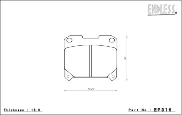 [ENDLESS] エンドレス ブレーキパッド MX72 リア用 スープラ JZA80 H5/5〜H14/8 3.0L 純正17インチホイール装着車 本州・北海道は送料無料 沖縄・離島は送料1000円(税別)