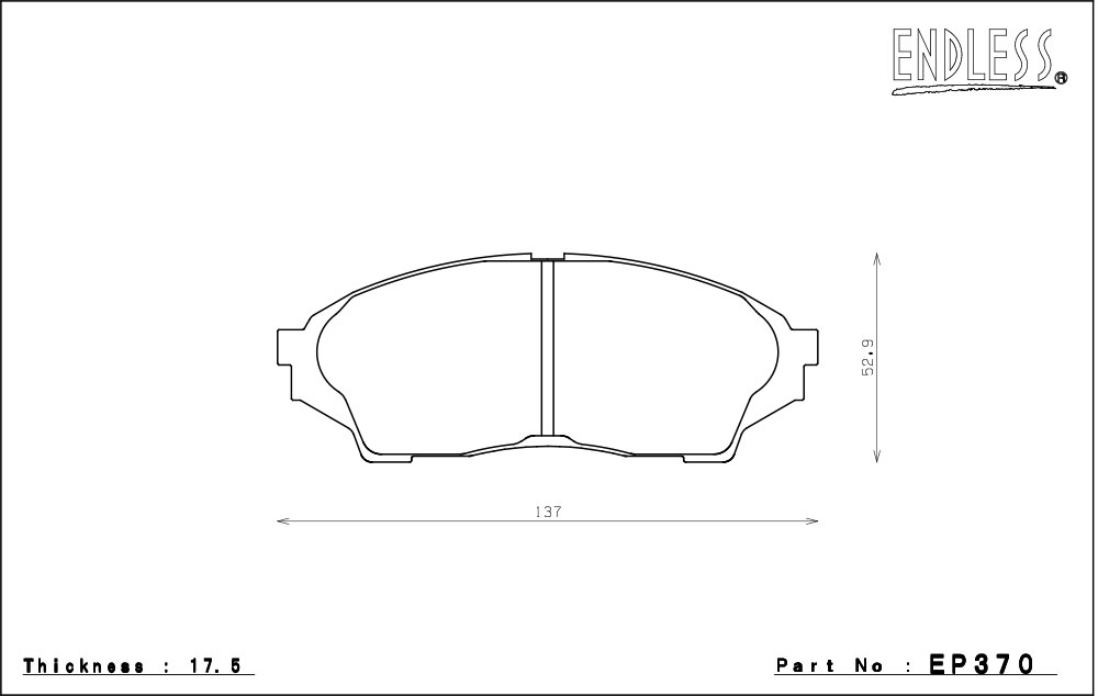 ENDLESS ����ɥ쥹 �֥졼���ѥå� SSS �ե������ ���쥹�� GX100 LX100 H10.8��H12.10 EP370SS2 ����(����):�ܽ����̳�ƻ��̵�� ���졦Υ���1000��
