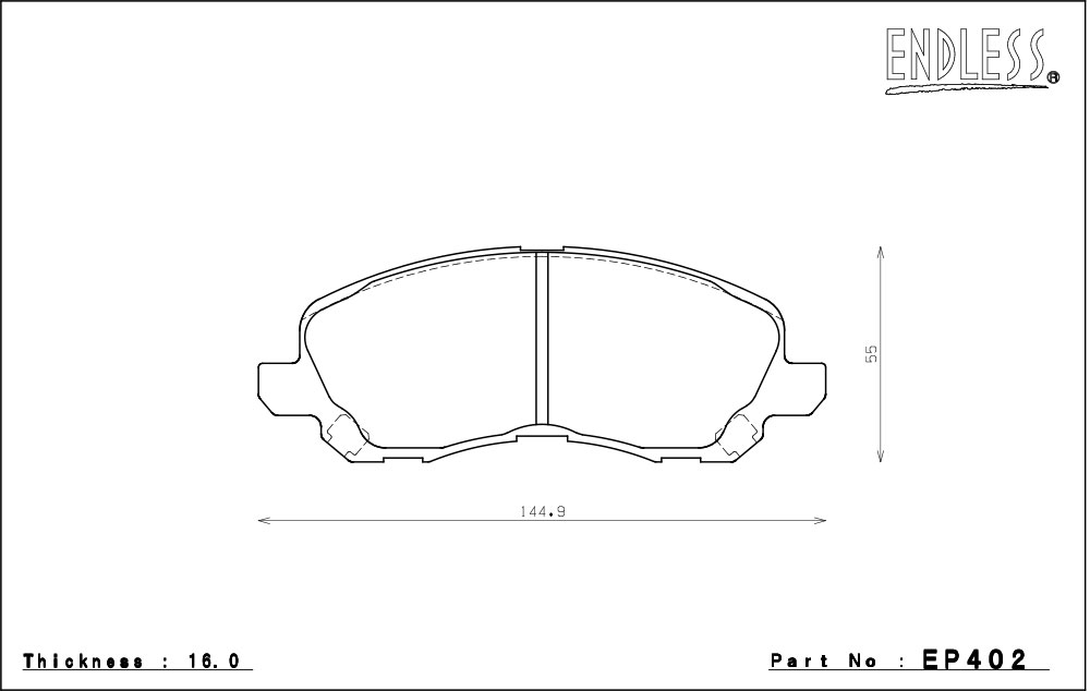 ENDLESS エンドレス ブレーキパッド SSS フロント用 ディオン CR5W H14/6〜H17/12 送料(税別):本州・北海道は無料 沖縄・離島は1000円