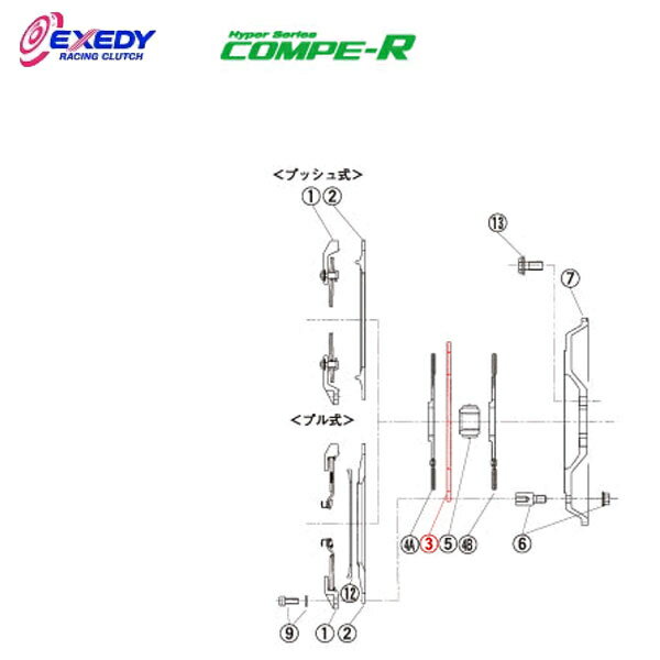 EXEDY エクセディ IM05 コンペR ZM012SBL (3)I.M.PLATE RX-8 送料:法人宛は全国一律無料