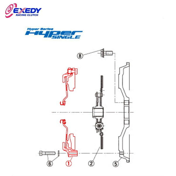 楽天オートクラフトEXEDY エクセディ CH12S ハイパーシングル TH02SD （1）C.COVER ASSY MR2 送料:法人宛は全国一律無料