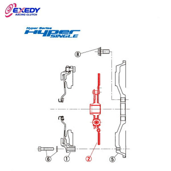 EXEDY エクセディ DH10D1 ハイパーシングル HH04SD1 (2)DISC ASSY NSX 送料:法人宛は全国一律無料