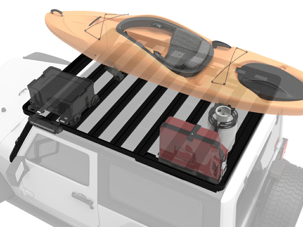 FRONT RUNNER �ե���ȥ��ʡ� ��󥰥顼 JK(2DOOR)�ѥ롼�ե�å� 1425mm x 1762mm JEEP ��󥰥顼JK 2007�� 2�ɥ� ���졦Υ����׳�ǧ