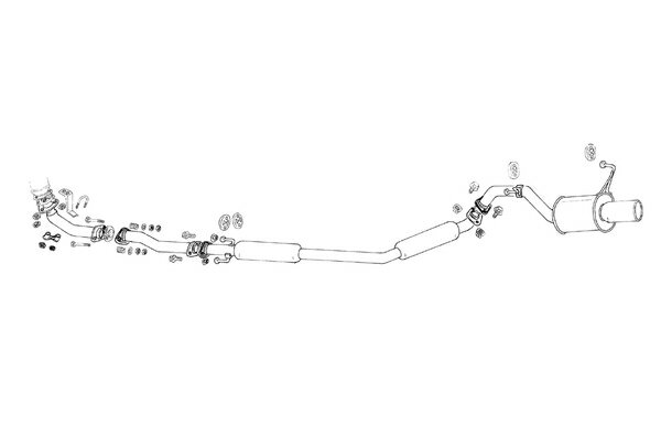 FUJITSUBO フジツボ マフラー パワーゲッター スターレット E-EP82 H1.12～H7.12 4E-FTE ターボ 受注生産品 ※沖縄・離島は送料要確認 ※個人宅発送可