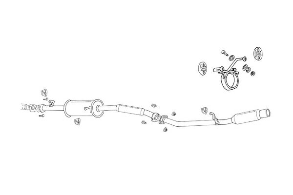 FUJITSUBO フジツボ マフラー パワーゲッター エスティマ GH-ACR30W TA-ACR30W H12.3～H15.5 2AZ-FE 2.4 2WD 受注生産品 ※沖縄・離島は送料要確認 ※個人宅発送可