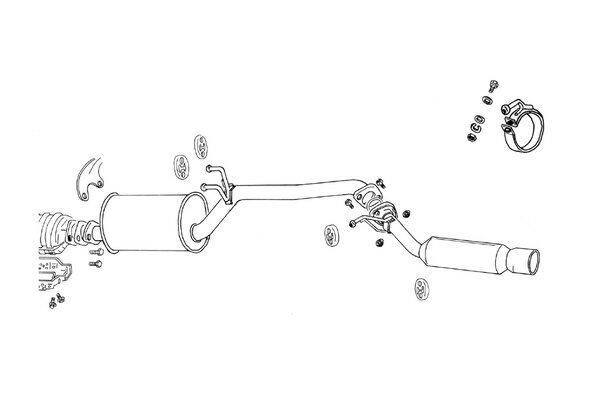FUJITSUBO フジツボ マフラー パワーゲッター ラルゴ E-W30 H8.10～H11.6 KA24DE 2WD マイナー後 受注生産品 ※沖縄・離島は送料要確認 ※個人宅発送可