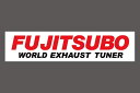 FUJITSUBO フジツボ ステッカー FUJITSUBO WORLD EXHAUST TUNER レッド/ガンメタ 011-38201 ※沖縄 離島は送料要確認