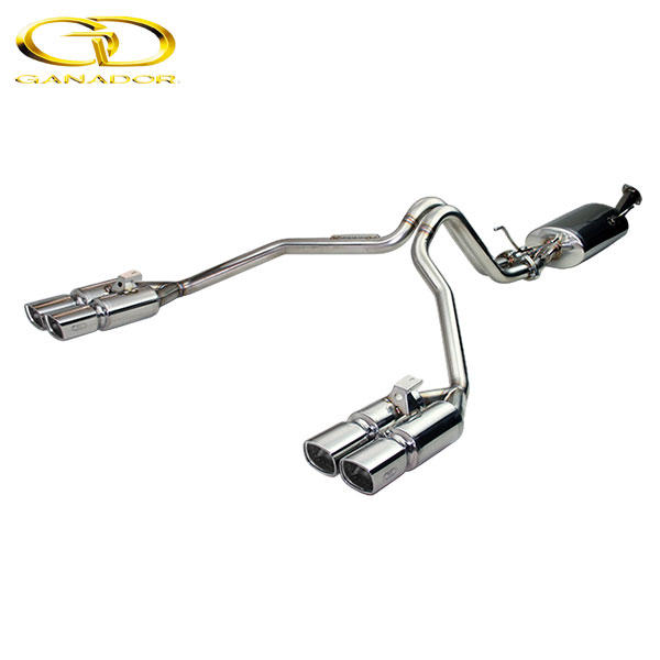 GANADOR マフラー Vertex 4WD/SUV ランドクルーザー100 ディーゼル KG/KR-HDJ101K H10/1-H19/9 1HD-FTE [ 標準バンパー] 左右4本出し ポリッシュ 個人宅配送不可 沖縄・離島は要確認