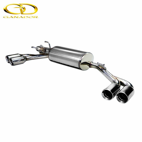 GANADOR マフラー Vertex Sports インプレッサスポーツ DBA-GT6 H28/10-R2/9 FB20 2WD リニアトロニック [標準バンパー] リヤピース 左右4本出し ポリッシュ 個人宅配送不可 沖縄・離島は要確認