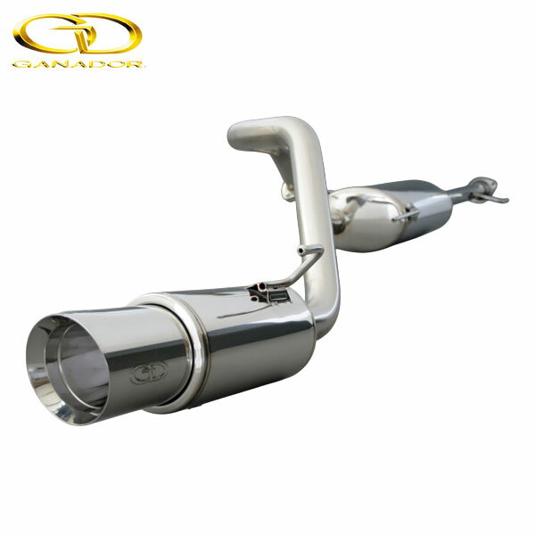 GANADOR マフラー Vertex 4WD/SUV ランドクルーザープラド 2.7Lガソリン CBA-TRJ150W H21/09-H24/11 2TR-FE [仕様変更前 / 標準バンパー] 触媒以降 右シングル出し ポリッシュ 個人宅配送不可 沖縄・離島は要確認