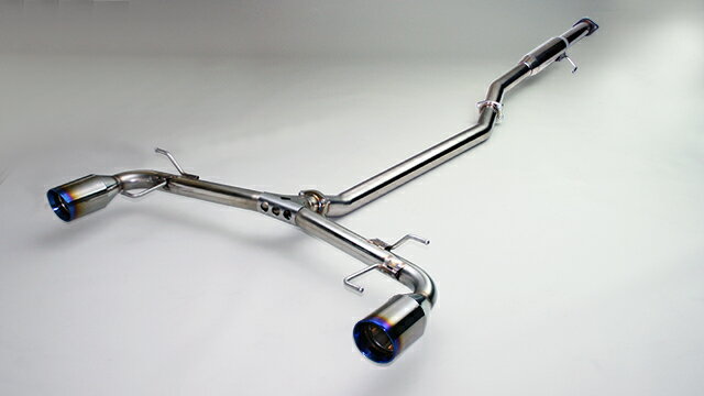 GANADOR マフラー Vertex 4WD/SUV CX-5 LDA-KE2FW H24/2-H29/1 SH-VPTS 2WD [標準バンパー] フルサイズ(センター付) 左右出し ブルー発色 個人宅配送不可 沖縄・離島は要確認