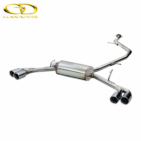 GANADOR マフラー Vertex 4WD/SUV カローラクロス ハイブリッド E-Four(後期) 6AA-ZVG16 R5/10- 2ZR-FXE 4WD [Z / S / G] フルサイズ(センター付) 左右4本出しワイド ポリッシュ 個人宅配送不可 沖縄・離島は要確認