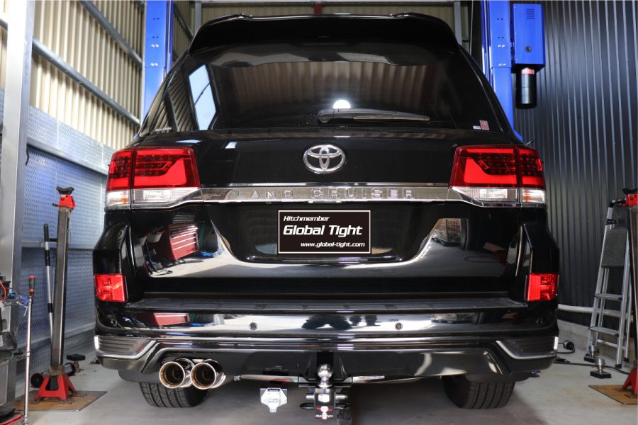 グローバルタイト ヒッチメンバー メインバー見えないタイプ ランドクルーザー CBA-UZJ200W H27〜 後期 モデリスタエアロ・ガナドールマフラー