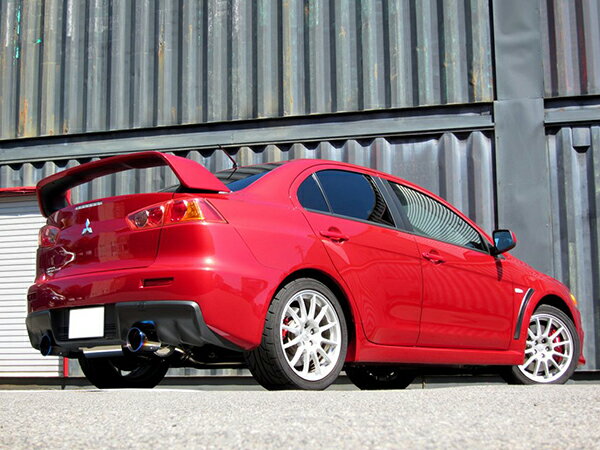 GPスポーツ EXAS エボチューン リアピース＆センターパイプセット ランサーエボリューション 10 CBA-CZ4A H19.10〜H22.3 4B11(T) MT/SST共通、後期型(300ps)装着可能