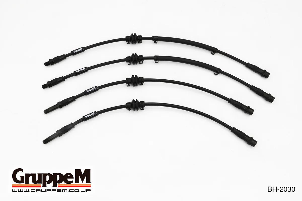 グループエム ブレーキライン 1台分セット・カーボン スチールフィッティング AUDI A4 8K(B8) 2008-2011 3.2L FSI QUATTRO 沖縄・離島は要確認(2)