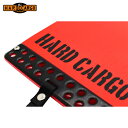 HARD CARGO ハードカーゴ マッドフラップ レッド×ブラックアルマイト×ブラックロゴ 2枚/セット ムーヴキャンバス LA850S LA860S 202...