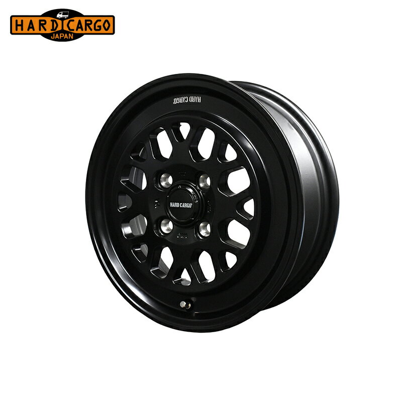 HARD CARGO ハードカーゴ ホイール HCW005 セミグロスブラック 14×4.5J 4/100 +45 1本 北海道・沖縄・離島は要確認