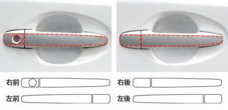 hasepro ハセプロ マジカルカーボン ドアノブ プリウス ZVW30 2009/5〜