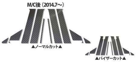 hasepro ハセプロ マジカルカーボン ピラーフルセット ギャランフォルティススポーツバック CX4A CX6A 2014/7〜