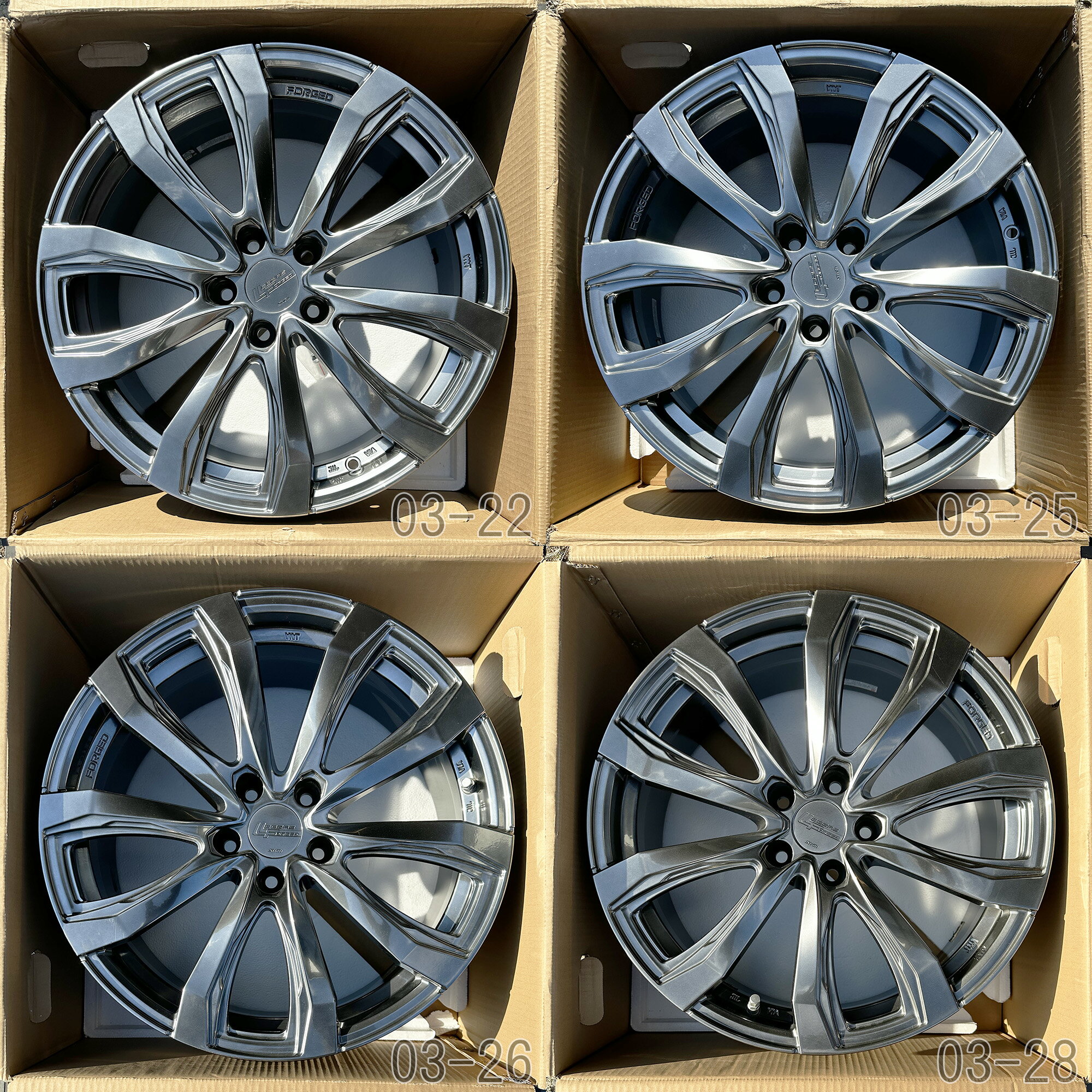【中古】 シュティッヒ レグザス フォージド FS-01 鍛造アルミホイール4本セット 19x8.0J レクサスIS/LBX/NX/RC/RZ、クラウン(エステート スポーツ クロスオーバー)