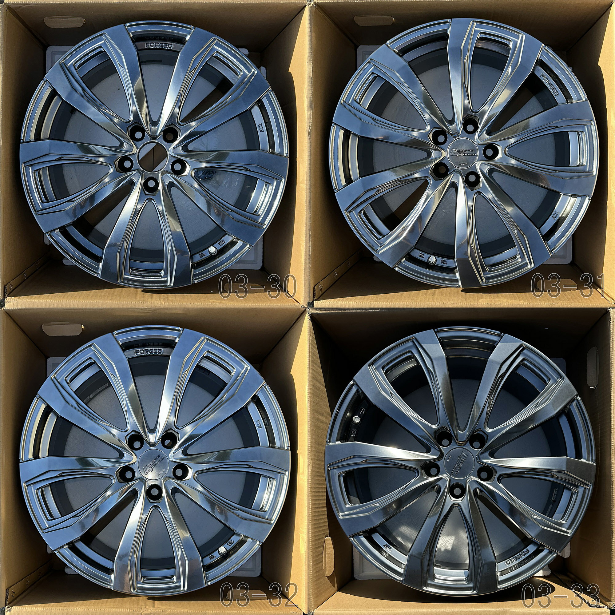 【中古】 シュティッヒ レグザス フォージド FS-01 鍛造アルミホイール4本セット 19x8.0J レクサスIS/LBX/NX/RC/RZ、クラウン(エステート スポーツ クロスオーバー)