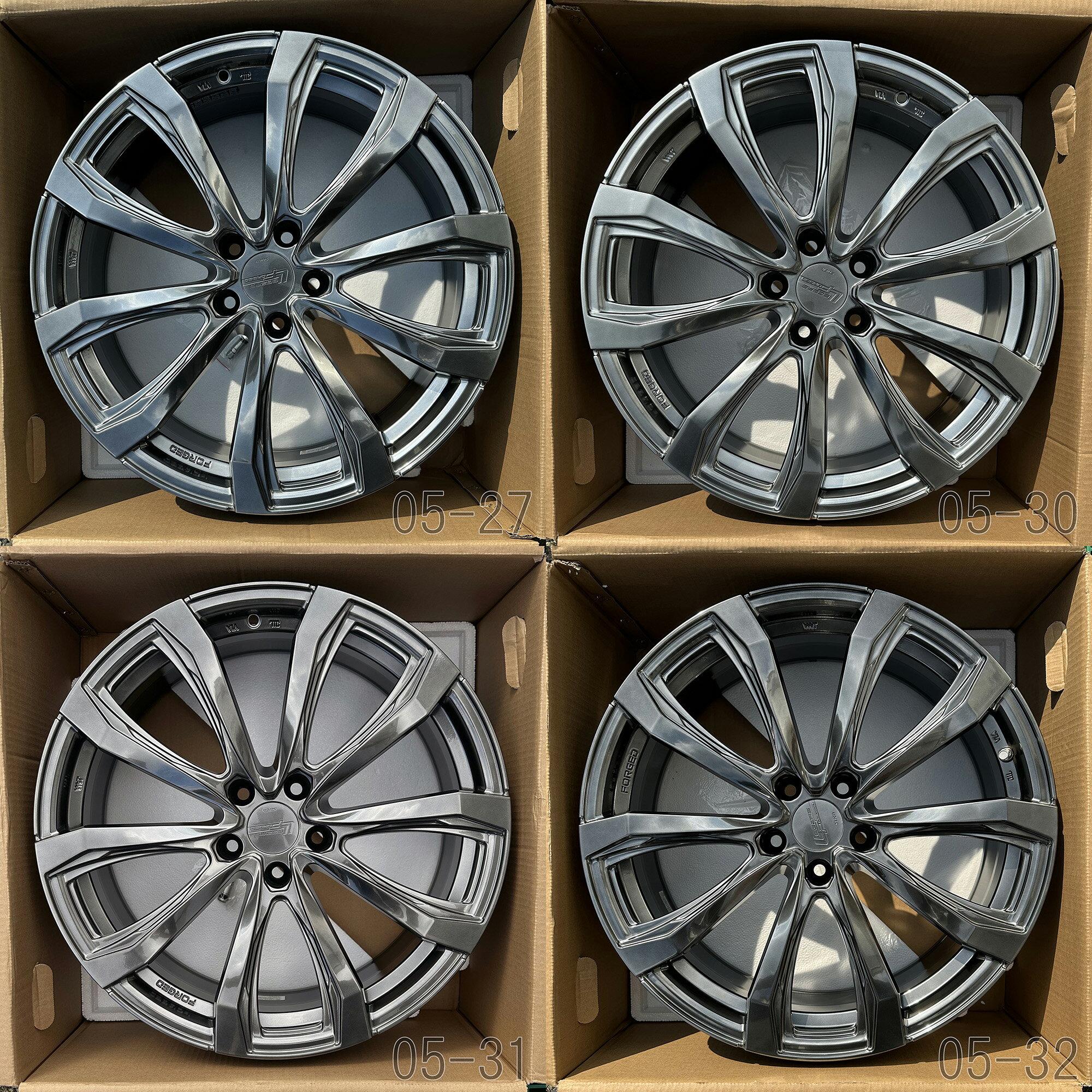 【中古】 シュティッヒ レグザス フォージド FS-01 鍛造アルミホイール4本セット 20x8.0J レクサスNX/RZ、クラウン(エステート スポーツ クロスオーバー)