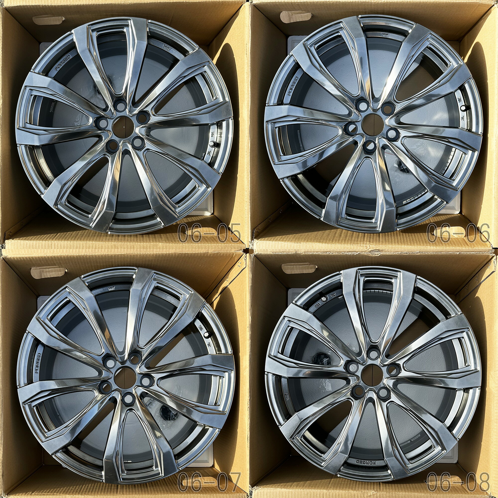 【中古】 シュティッヒ レグザス フォージド FS-01 鍛造アルミホイール4本セット 20x8.5J レクサスLS (VXFA50/VXFA55)