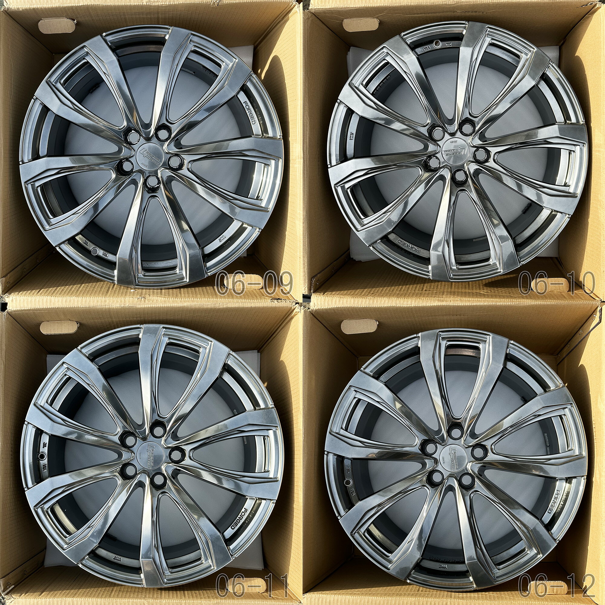 【中古】 シュティッヒ レグザス フォージド FS-01 鍛造アルミホイール4本セット 20x8.5J レクサスLS (VXFA50/VXFA55)