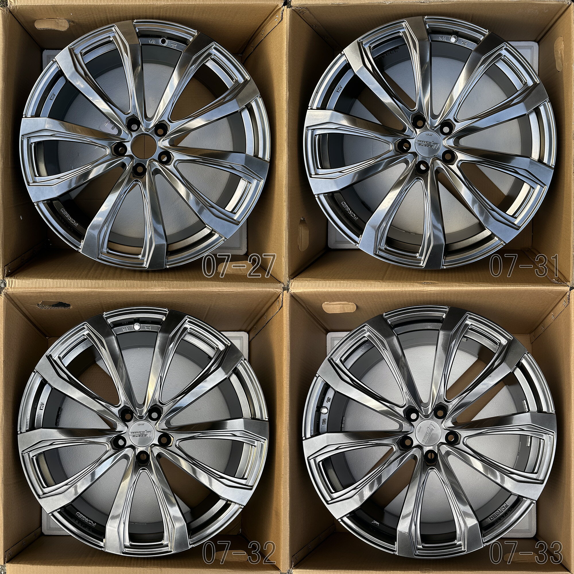 【中古】 シュティッヒ レグザス フォージド FS-01 鍛造アルミホイール4本セット 21x8.0J レクサスRX、クラウン(エステート スポーツ クロスオーバー)